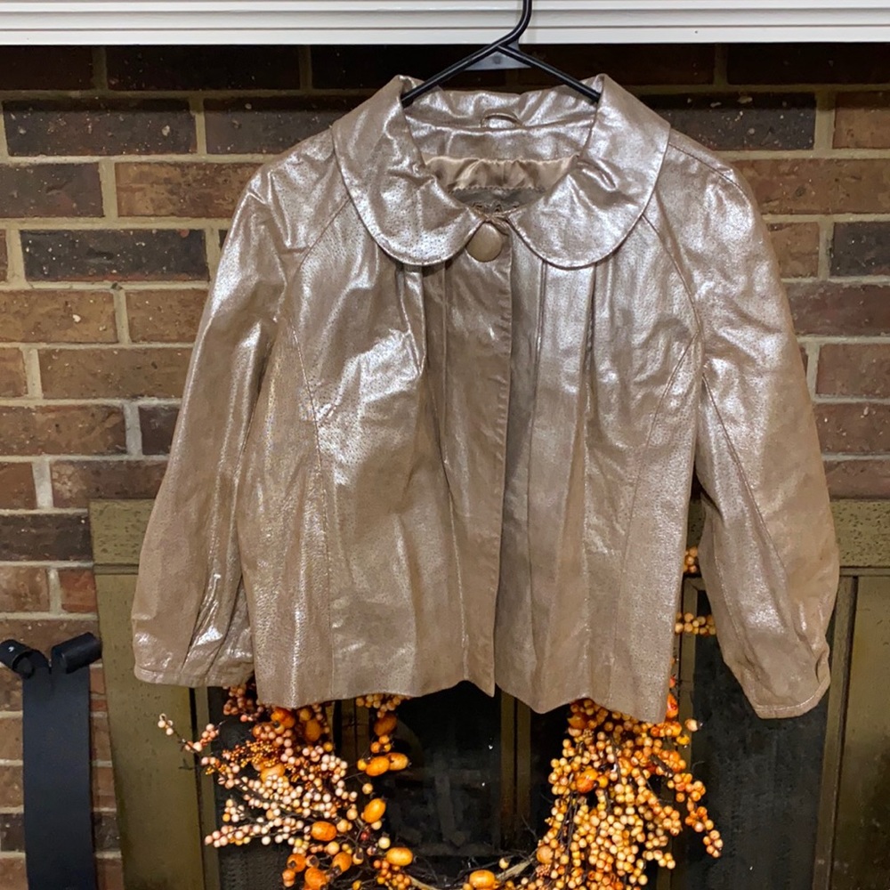 Leather crop style Blazer/Jacket